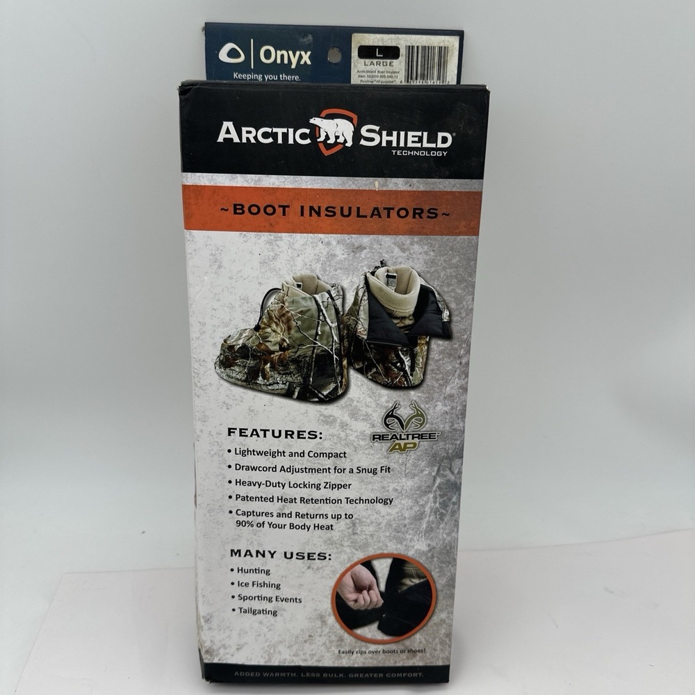 Arctic Shield Boot insulators Size Large NIB Realtree AP